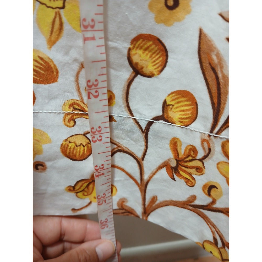 Anthropologie Maeve Neutral Floral Split Print V-Back Shift Dress XL NWT - Picture 10 of 12
